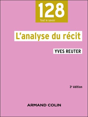 cover image of L'analyse du récit
